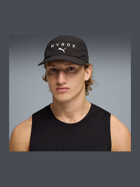 Puma X Hyrox Running 5 Panel Cap Unisex Καπέλο Μαύρο