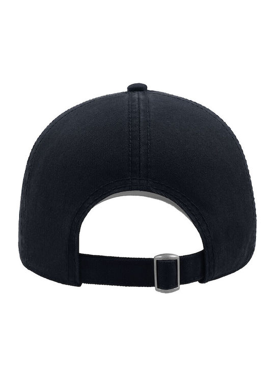 Atlantis 880 Action Six-Panel Jockey Hat 100% Chino Cotton Adjustable Closure Navy