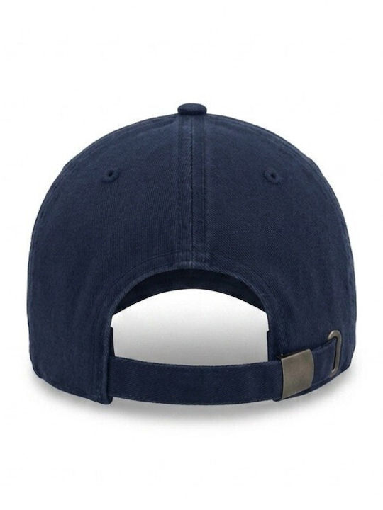 Atlantis 893 Dad Hat Destroyed Καπέλο Εξάφυλλο Κατεστραμμένο Τζόκεϊ 100% Βαμβάκι Navy