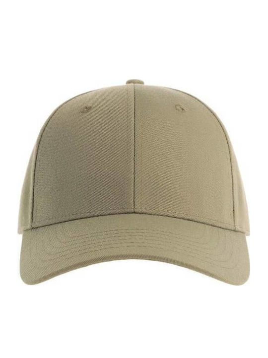 Atlantis Joshua Εξάφυλλο Καπέλο Τζόκεϊ 100% Πολυέστερ 200gsm Khaki