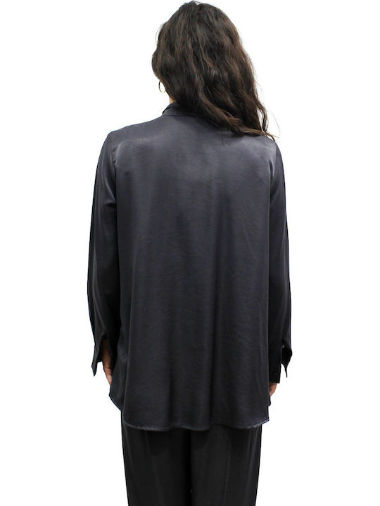 Long Sleeve Women's Shirt Dark Grey