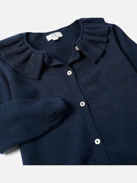 Kids Knitted Cardigan Dark Blue
