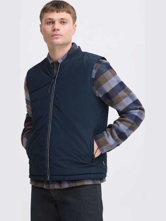 Sleeveless Jacket Blue