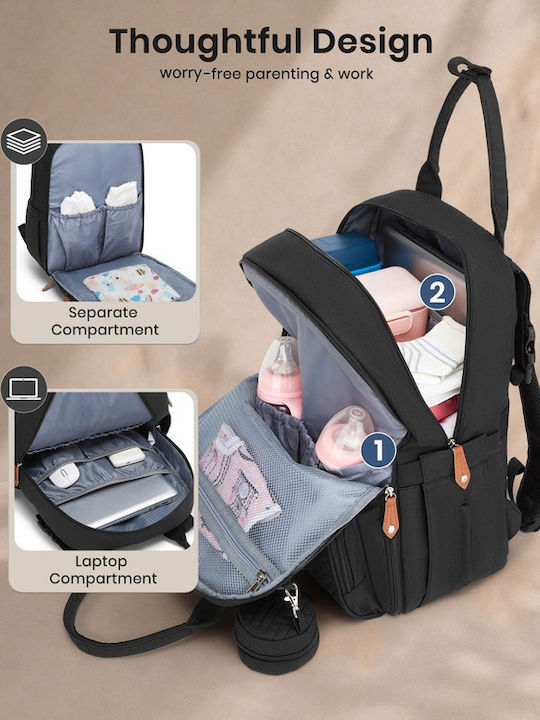 Miss Lulu Backpack Μαύρο