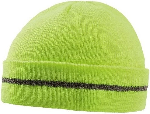 Unisex Beanie Strickmütze in Gelber Farbe