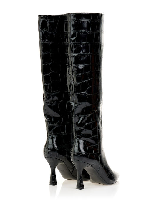 Damenstiefel mit Hohem Absatz Schwarz