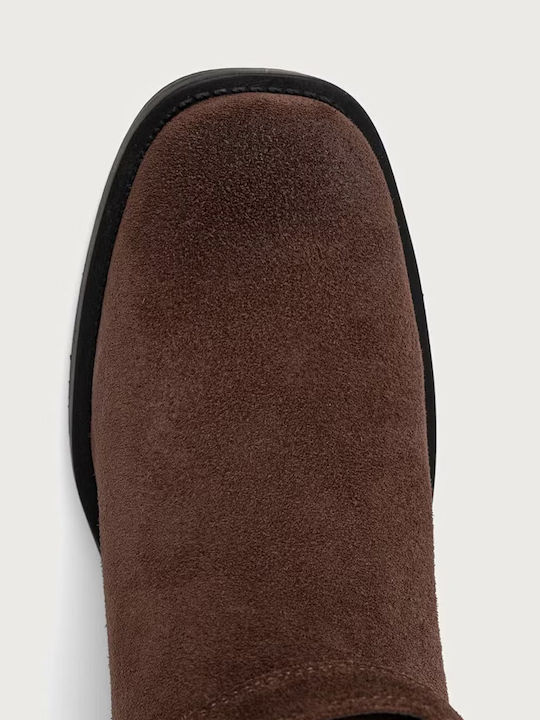 Suede Damenstiefel Braun FLTMATSUE11