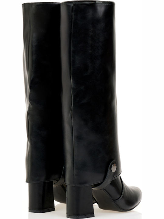 Damenstiefel mit Hochabsatz in Schwarz