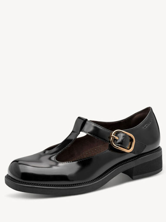 Women's Ballerina Shoes in Black Patent Leather