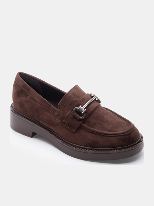 Women's Loafers In Brown Color