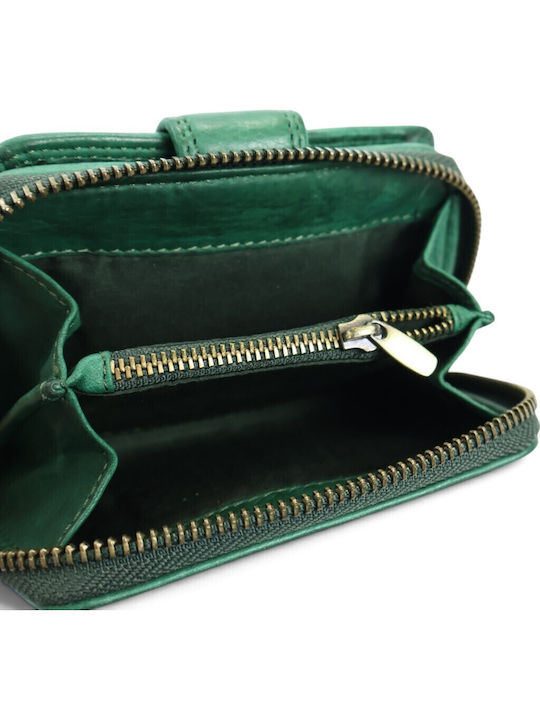 Leder Damenbrieftasche Grün
