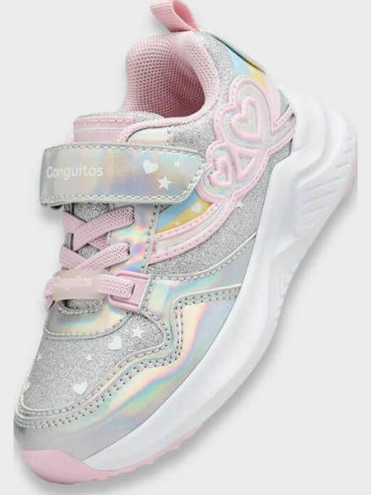 Kinder Sneaker mit Lichtern Silber