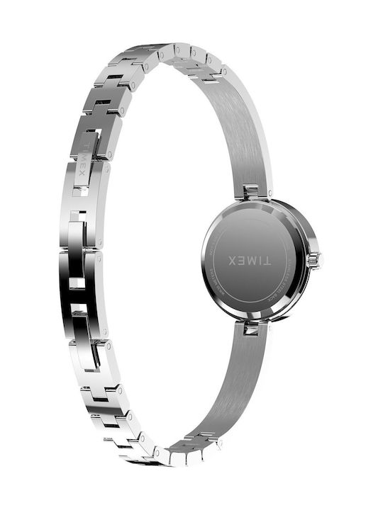 Timex Women's Watch 25mm Battery with Silver Metal Bracelet