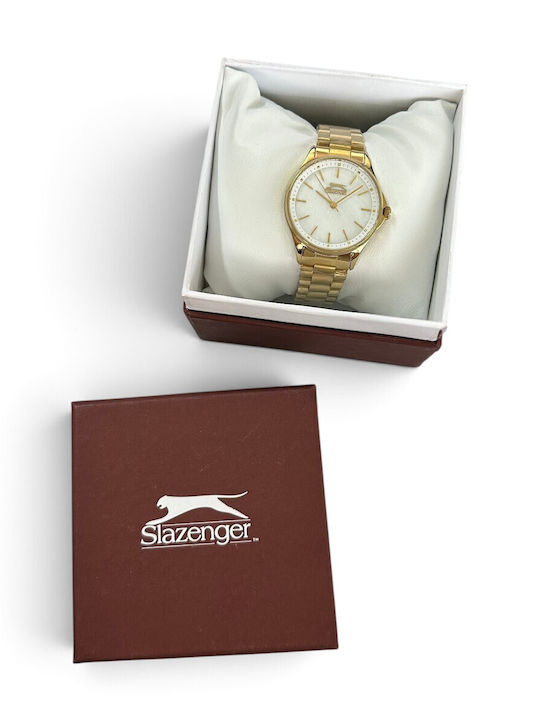 Slazenger Classic Womens Watch Battery with Gold Stainless Steel Bracelet Slazenger Classic Womens Watch Battery with Gold Stainless Steel Bracelet