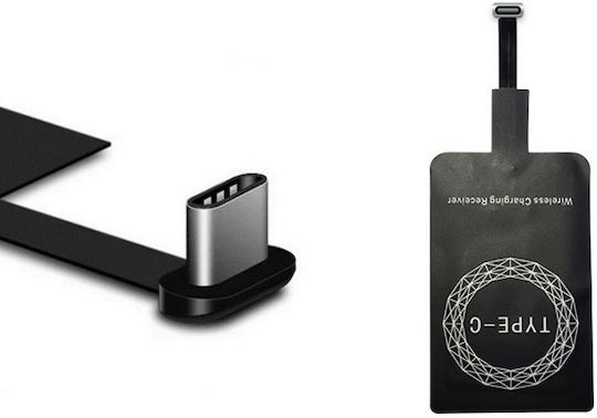Δέκτης Φόρτισης Qi USB-C σε Μαύρο χρώμα