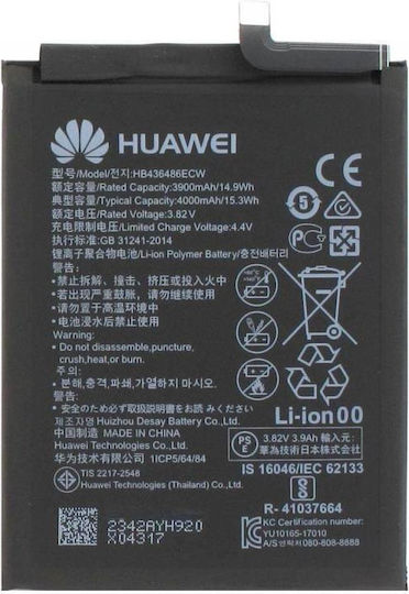 Huawei HB436486ECW Μπαταρία Αντικατάστασης 3900mAh για Huawei Mate 10