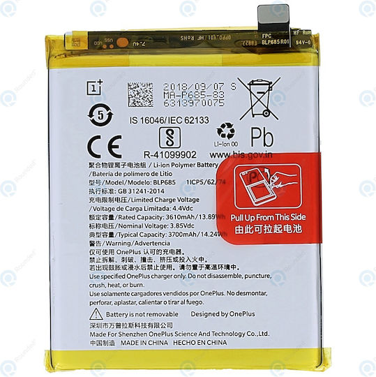 OnePlus BLP685 Baterie de înlocuire 3700mAh pentru OnePlus 6T