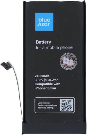 Blue Star Συμβατή Μπαταρία Αντικατάστασης 2406mAh για iPhone 13 Mini