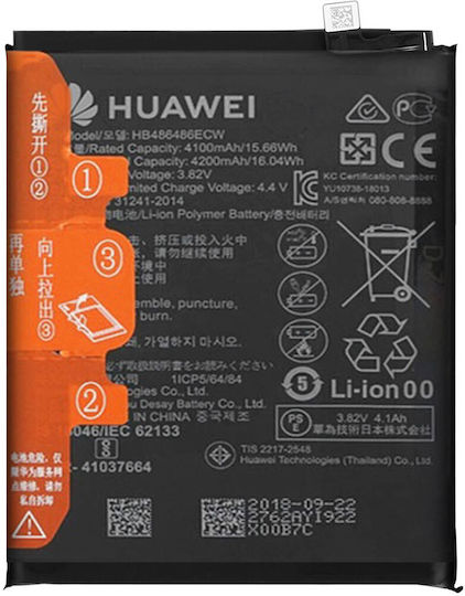 Huawei HB486486ECW Service Pack Μπαταρία Αντικατάστασης 4100mAh για Huawei Mate 20 Pro