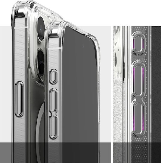 Ringke Fusion Magnetic Back Cover Σιλικόνης / Πλαστικό 2mm Matte Clear (iPhone 15 Pro Max)