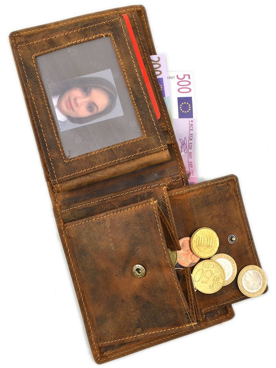 Portofel bărbătesc din piele maro