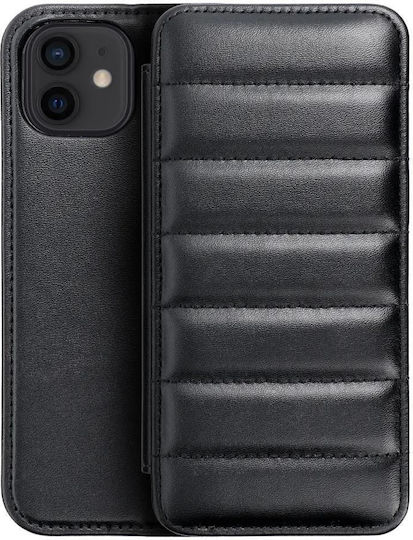 Forcell Puffer Buchen Sie Synthetisches Leder Schwarz (iPhone 14 Plus)