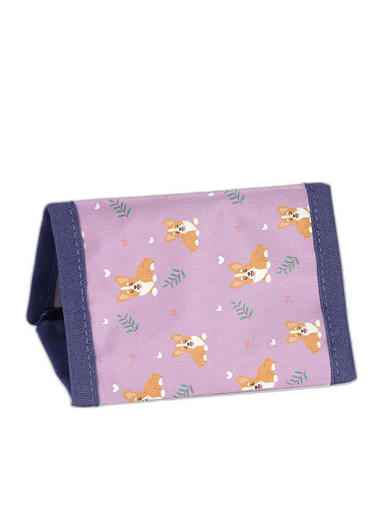 Paso Portofel Pentru Copii Pentru Monede Cu Velcro Violet