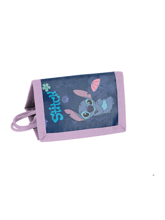 Paso Kids Wallet for Coins with Velcro Purple