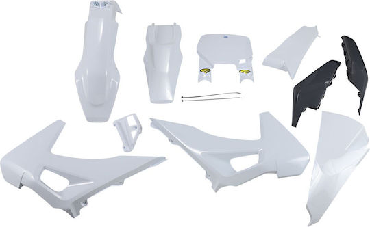 Cycra Motorrad Kunststoff-Set für Husqvarna FC 450 / FC 350 / FC 250 Weiß 5Stück