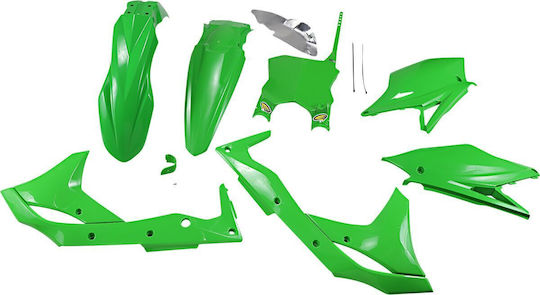 Cycra Motorrad Kunststoff-Set für Kawasaki KX / KXF 250 Grün 5Stück