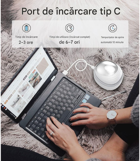 Dispozitiv De Masaj Electroterapie Pentru Cap Cu Vibrație Roșu