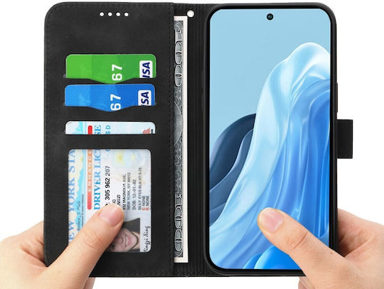 Dierfeng Θήκη Πορτοφόλι Black Oppo Reno15 5g