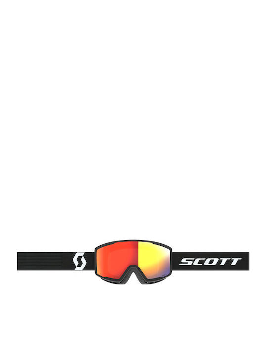 Scott Scott Ski- und Snowboardbrille Erwachsene Schwarze mit Glas in Orange Farbe Scott Scott Ski- und Snowboardbrille Erwachsene Schwarze mit Glas in Orange Farbe