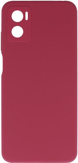 Lite Umschlag Rückseite Silikon Burgundisch (Moto E22)