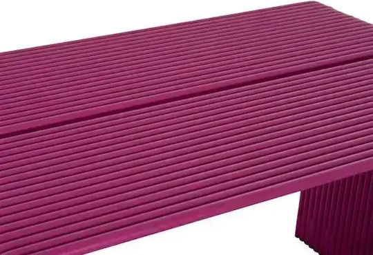 Intrepid Aluminum Dining Room Table Purple 121x70x70.5cm