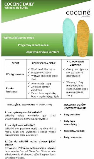 Coccine Ανατομικοί Πάτοι Παπουτσιών 99101/3940 2τμχ