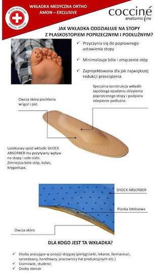 Coccine Анатомични Стелки За Обувки Работни 100041/3940 2бр