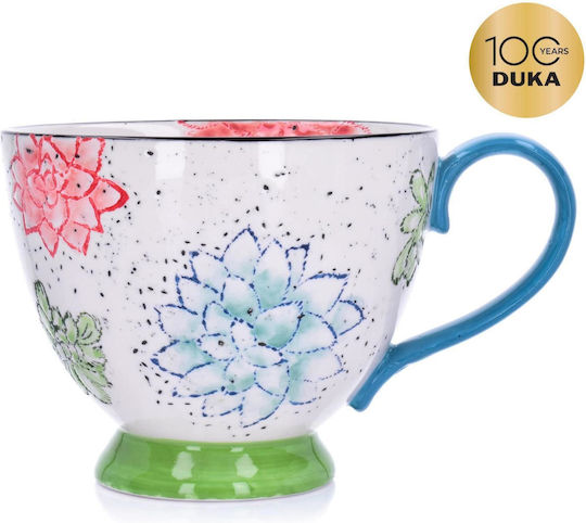 Duka Kaffeetasse Keramik Mehrfarbig 400ml