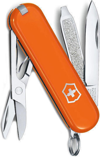 Victorinox Classic SD Swiss Army Knife 5 Tools Orange
