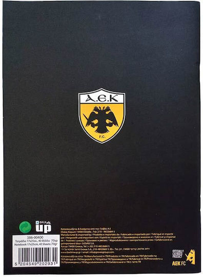 Back Me Up Ruled Notebook B5 Black