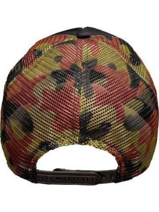 Atlantis Mesh Camo Jockey Hat Hat Jockey Mesh Camouflage 100% Polyester Black Army Camo