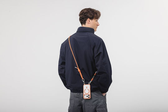 Mageasy Roar M With Lanyard Umschlag Rückseite Silikon mit Band Transparent (iPhone Air)