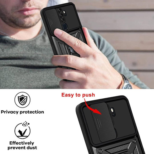 Techsuit Back Cover Μαύρο (Oppo A5 4G, SKYDDAR INNOVATION)