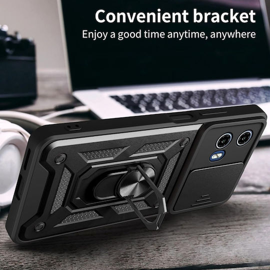 Magnetic Back Cover Negru (Motorola Moto G57 Power, Motorola Moto G67 Power)