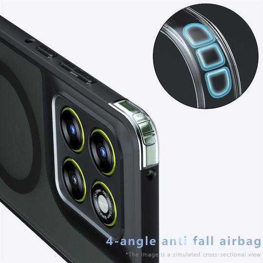 Case Motorola Edge 70 Skyddar Innovation Purefrost Magsafe Antisoc Set Sticker Frost Black