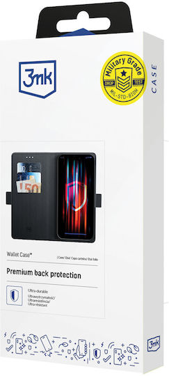 3MK Wallet Silicone / Plastic Black (Oppo A17)