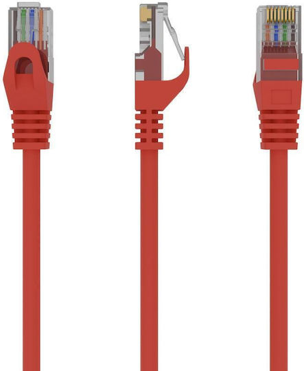 Cablexpert U/UTP Cat.6 Gigabit Network Cable Ethernet 0.25m Red