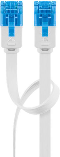 Goobay U/UTP Cat.6a (Gigabit) Καλώδιο Δικτύου Ethernet 1m Λευκό