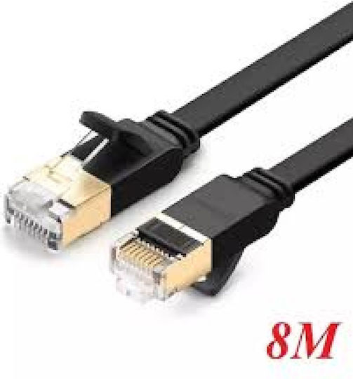 Ugreen Flat U/FTP (STP) Cat.7 (10Gbps) Network Cable Ethernet 8m Black