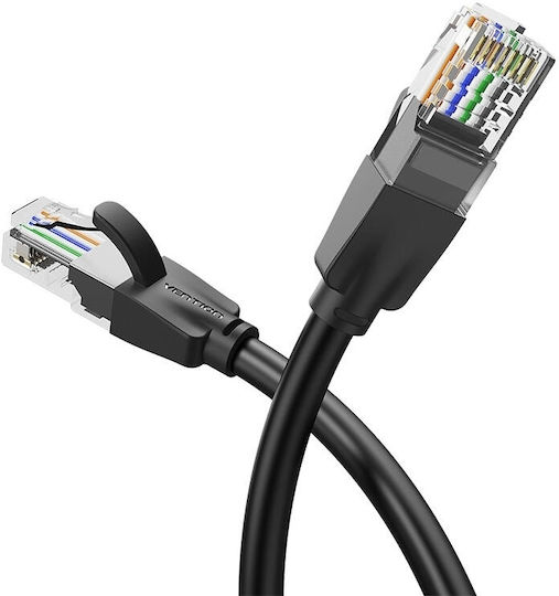 Vention U/UTP Cat.6 (Gigabit) Καλώδιο Δικτύου Ethernet 15m Μαύρο